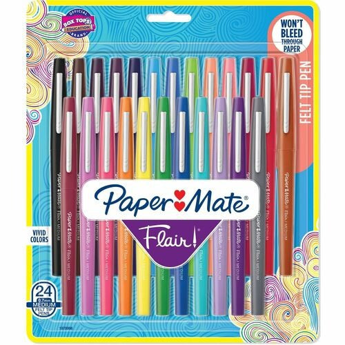 PAPER MATE Paper Mate PAP1978998 Felt Tip Pen 0.7mm Assorted 24 Pack