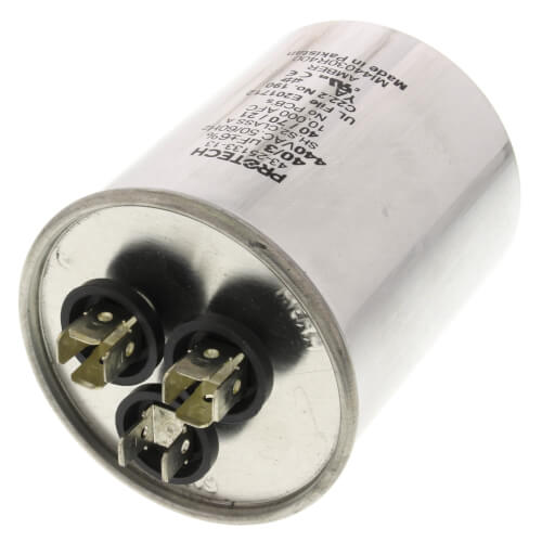 Rheem 43-25133-13 Dual Capacitor 40/3 MFD 440V Round