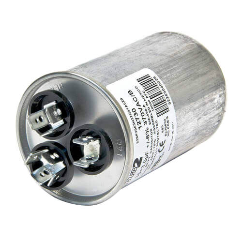 Rheem 43-25133-17 Protech Dual Section Round Capacitor 5 to 55 MFD 440VAC