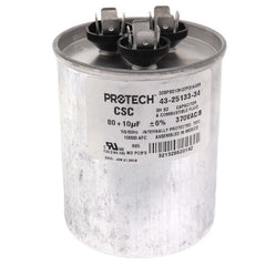 Rheem 43-25133-34 Capacitor 80/10/370 Dual Round