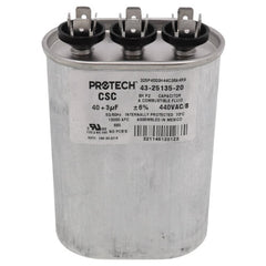 Rheem 432513520 40/3 MFD Dual Oval Run Capacitor 440V