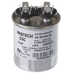 Rheem 43-25136-20 Protech Single Round Run Capacitor 3 MFD 440VAC