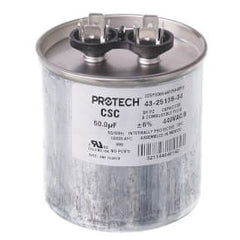 Rheem 43-25136-34 Protech Single Round Run Capacitor, 50 MFD, 440VAC