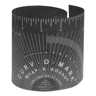 Curv-O-Mark 14754 Wrap-A-Round Ruler X-Large 7 ft Length Cold/Heat Resistant Black