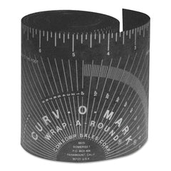 Curv-O-Mark 14756 Wrap-A-Round Ruler XX-Large 5 Inch Width 9 Foot Length Cold/Heat Resistant Black