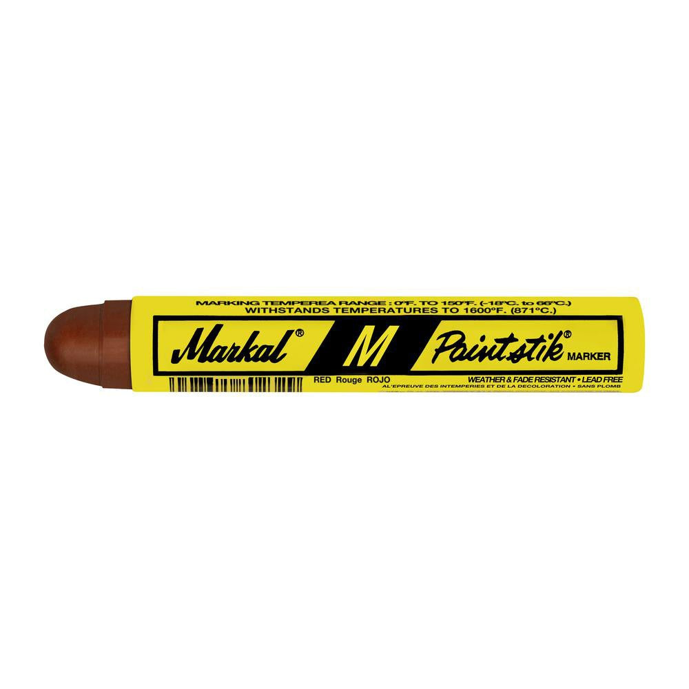MILWAUKEE Markal 81922 Solid Paint Crayon Heat Treating Marker Red