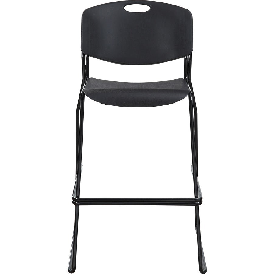 LORELL Lorell LLR62535 Heavy-Duty Bistro Stacking Chairs Set of 2