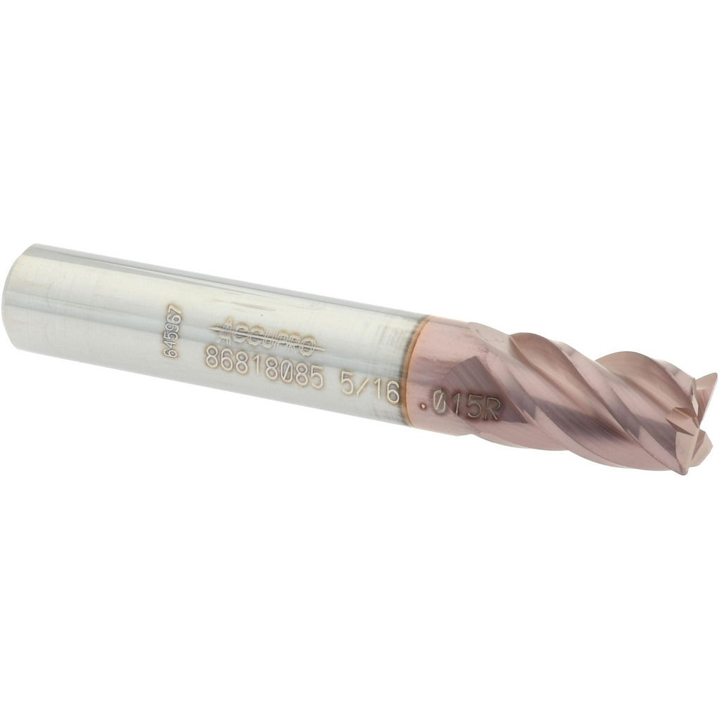 ACCUPRO Accupro 12182841 Corner Radius End Mill 5/16 in 4 Flute