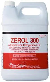 Nu-Calgon 4311-07 Oil 1gal 300 SUS Refrigeration Zerol 300