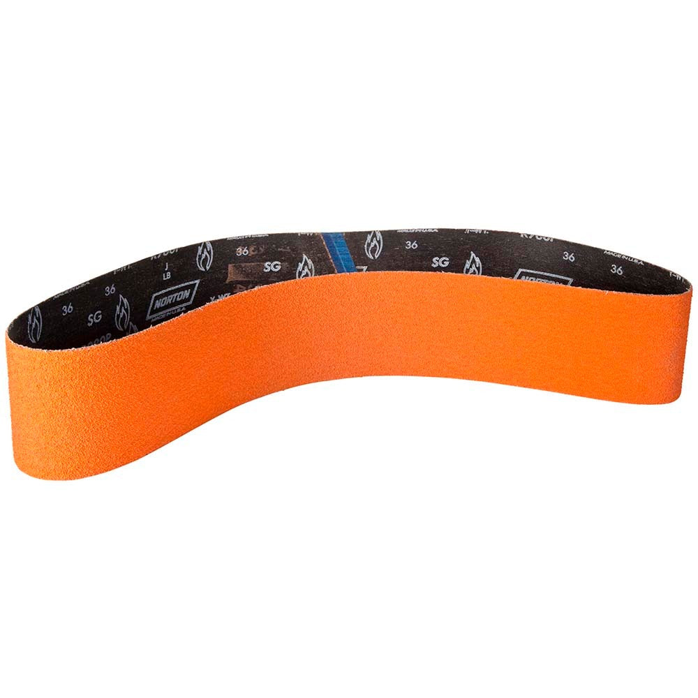 NORTON Norton 69957345100 Abrasive Belt 80 Grit 2x48 in Ceramic