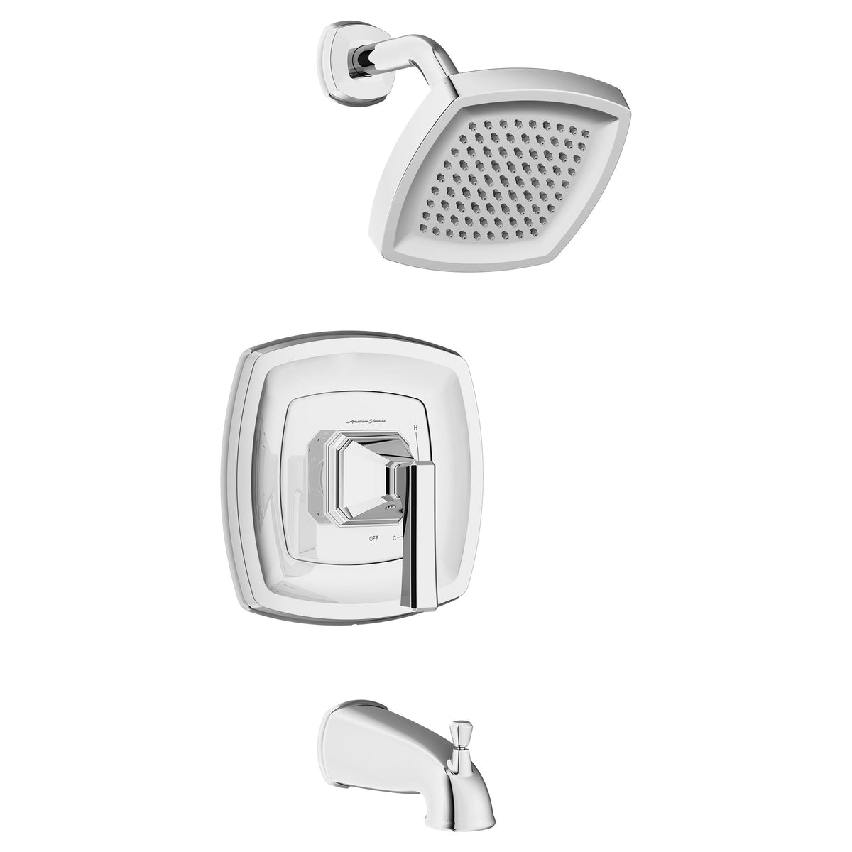 American Standard TU612502.002 Crawford 2.5 GPM Shower Trim Kit With Shower Head And Faucet