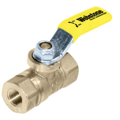 Webstone 41699 Ball Valve Brass 1/4 FIPxFIP Mini Petcock PTFE FKM Full Port