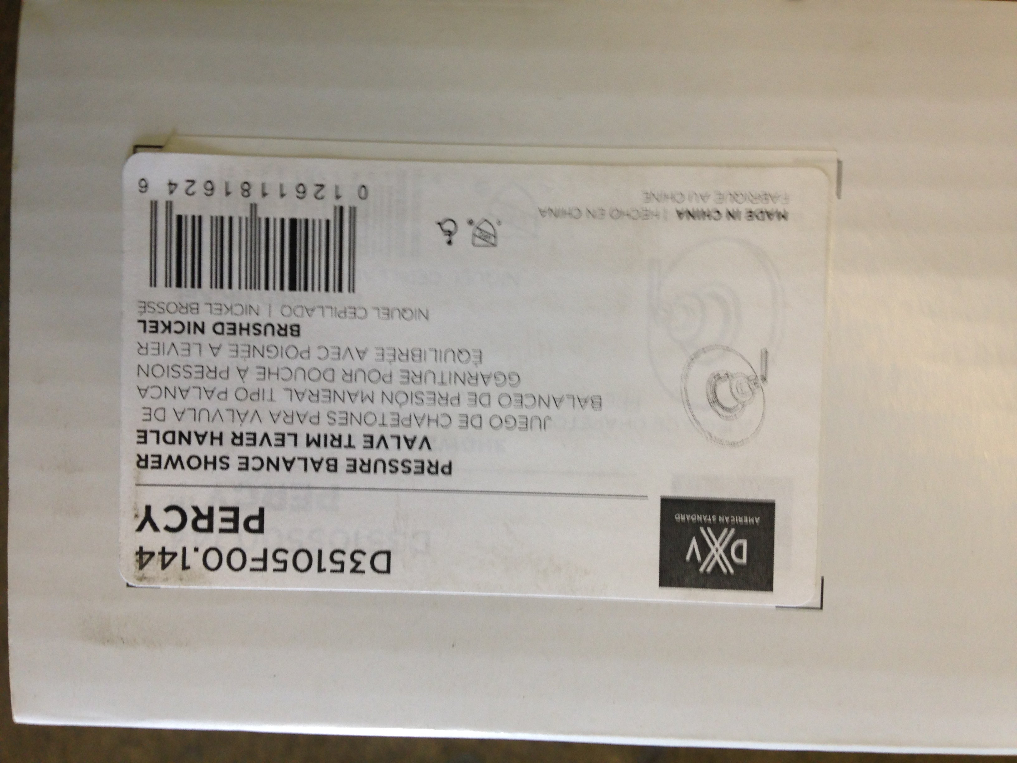 American Standard D35105F00.144 Percy Pressure Balance Shower Valve Trim Lever Handle