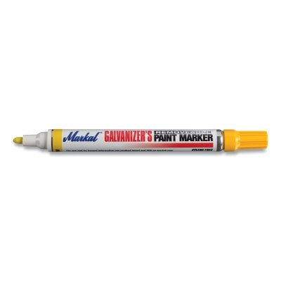 Markal 28786 Galvanizer's Removable Paint Marker Yellow Medium Tip Bullet