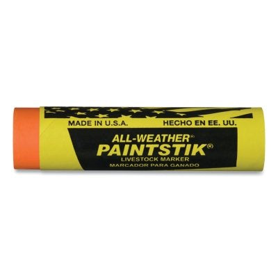 MARKAL 61024 Paintstik Livestock Markers 1 in x 4 in Orange