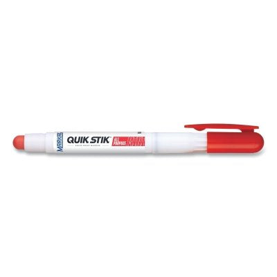 Markal 61128 Quik Stik All Purpose Mini Solid Paint Marker 3/8 in x 4.625 in L Red