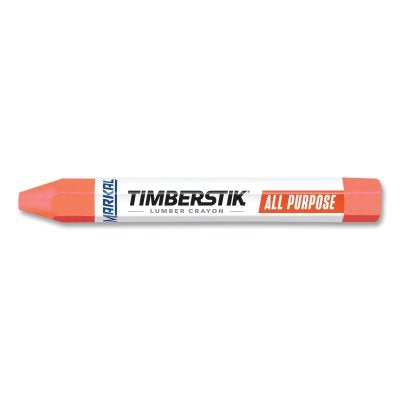 Markal 80354 Lumber Crayon 1/2 in Diameter 4.75 in Length Orange