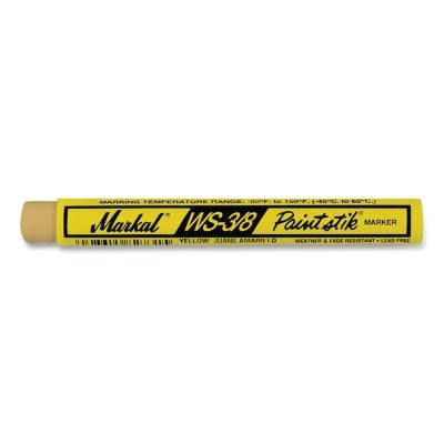 Markal 82421 WS Paintstik Marker Yellow 3/8 in x 4.25 in