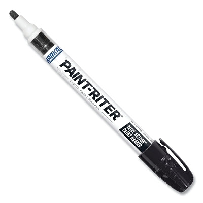 Markal 96823 Paint-Riter Valve Action Paint Marker Black 1/8 in Tip Medium