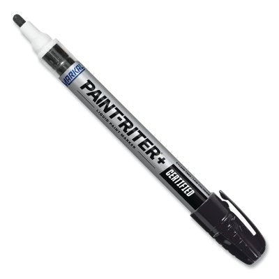 MARKAL 96883 Paint-Riter+ Certified Liquid Paint Marker, Black, 1/8 in Tip, Medium