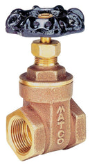 Matco-Norca 514T05LF 1 in. Brass Full Port Threaded Gate Valve