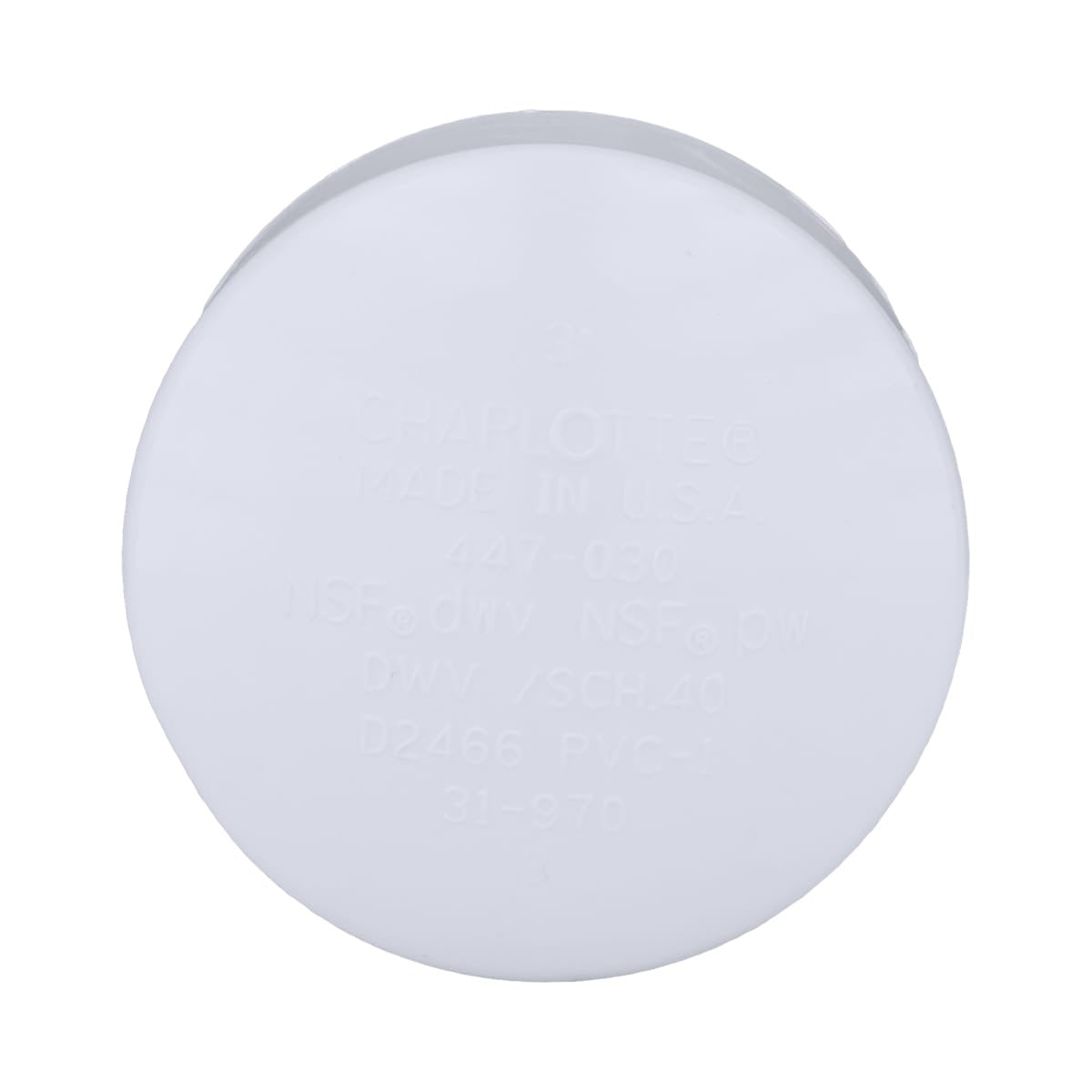CHARLOTTE PIPE Charlotte Pipe PVC-02116-1800 3 - SCH40 PVC Cap - Slip