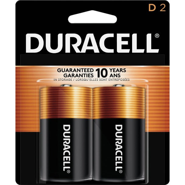 DURACELL Duracell 09061 Coppertop D Alkaline Battery 2-Pack