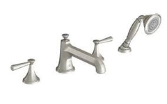 DXV D35160900.144 Fitzgerald Deck Mount 2 Handle Bathtub Faucet With Hand Shower