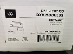 DXV D35120012.150 Modulus Bidet Faucet Platinum Nickel