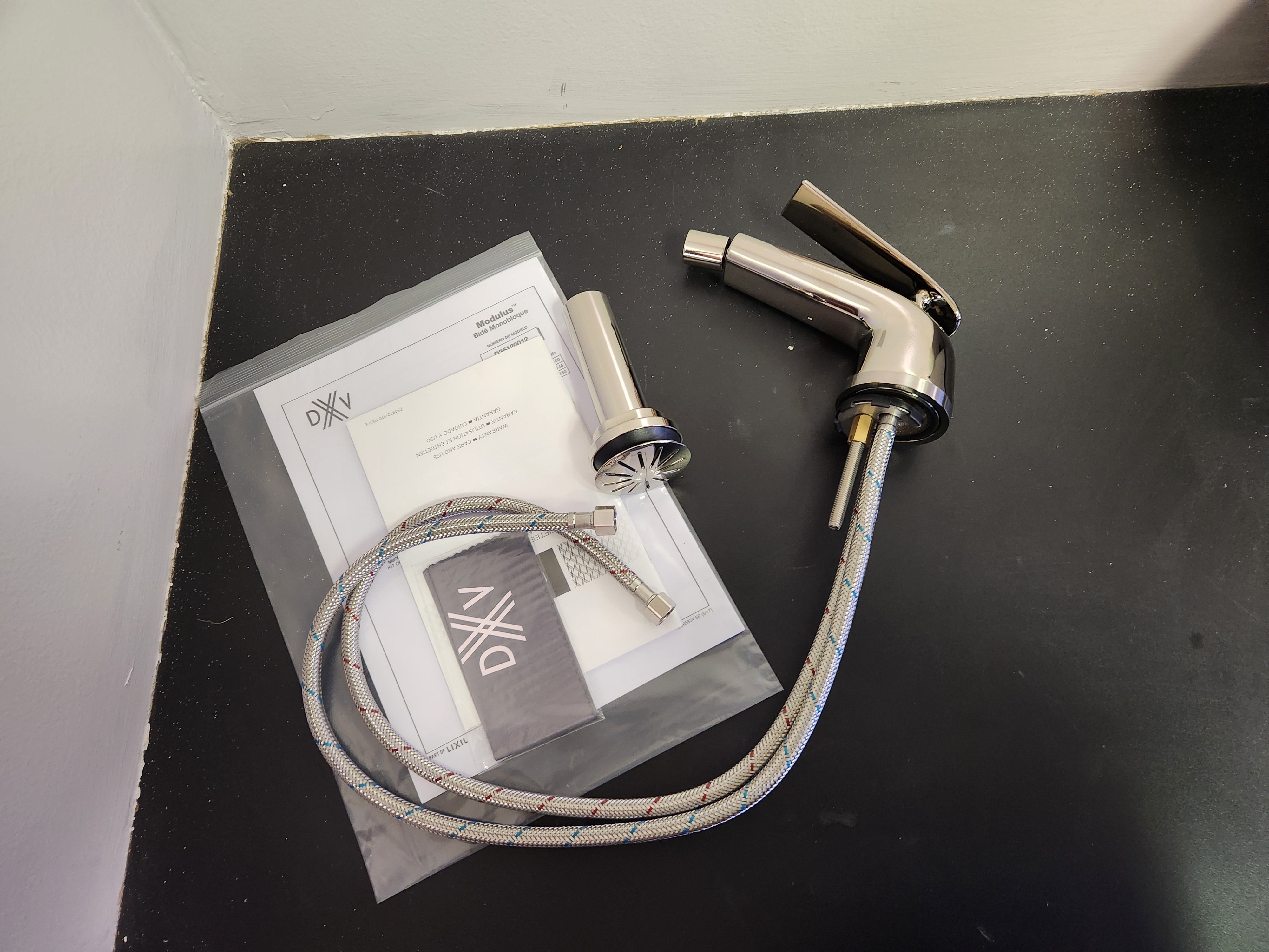 DXV D35120012.150 Modulus Bidet Faucet Platinum Nickel