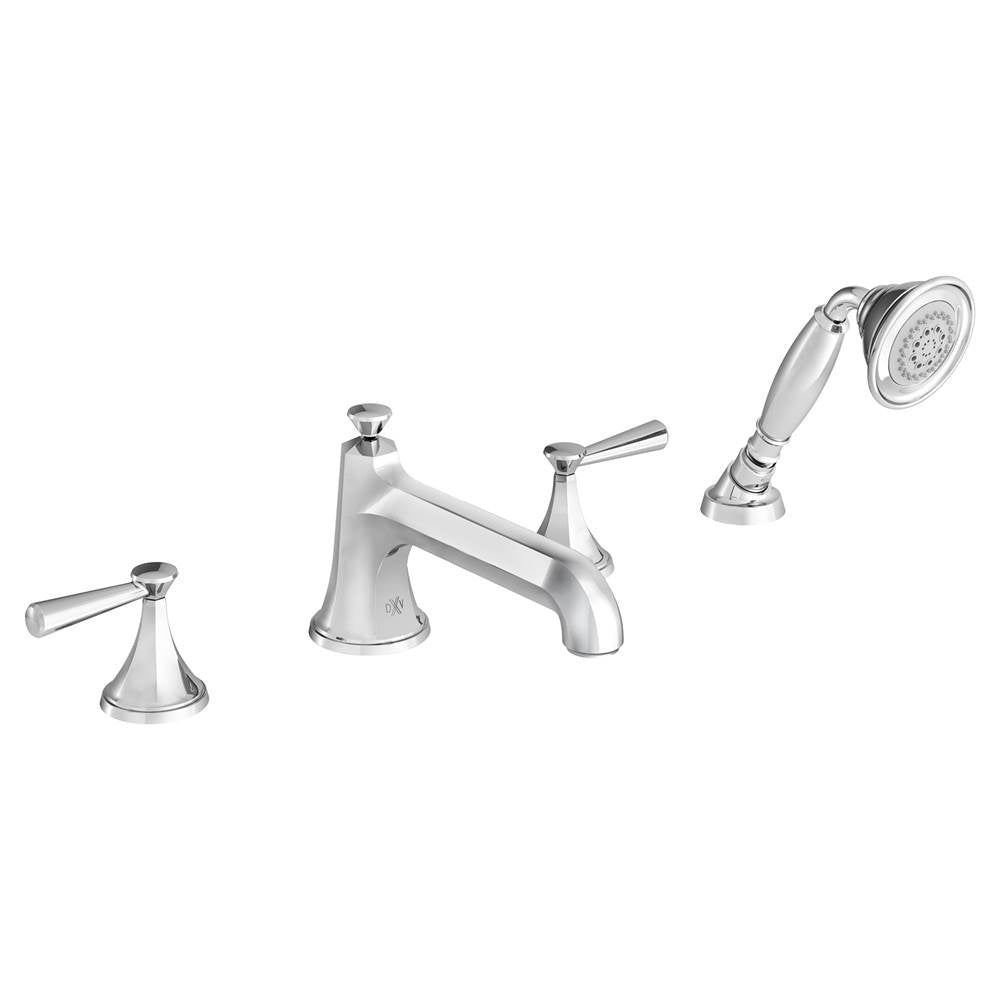 DXV AMERICAN STANDARD D35160900.100 Fitzgerald Deck Mount Bathtub Faucet Hand Shower Polished Chrome