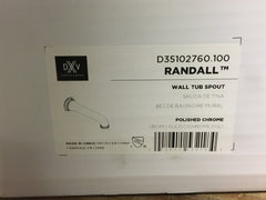 DXV American Standard D35102760.100 Randall Wall Tub Spout Polished Chrome