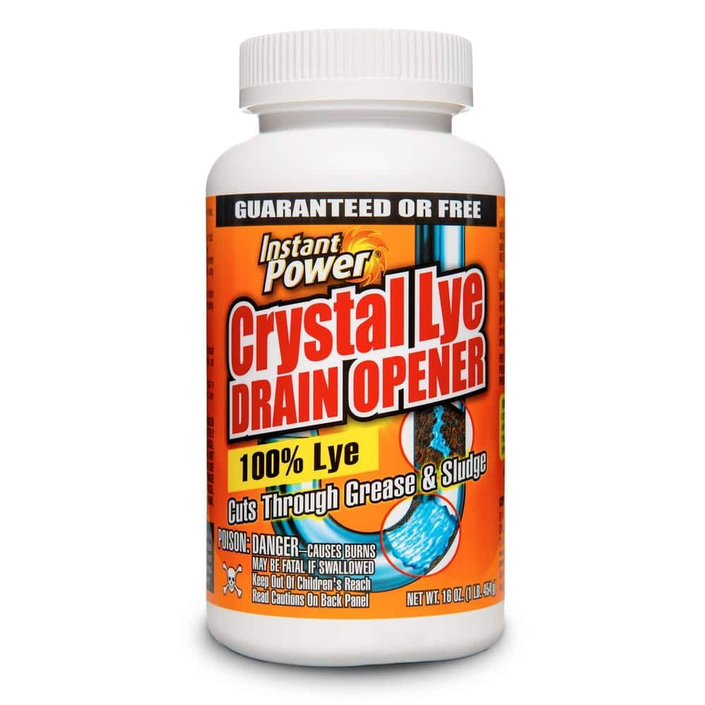 INSTANT POWER Instant Power 1650 Crystal Lye Drain Opener 100% Lye (1 lb)