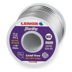 APPROVED VENDOR Approved Vendor 331755 Premium lead-free solid wire solder .118 inches 1 pound spool