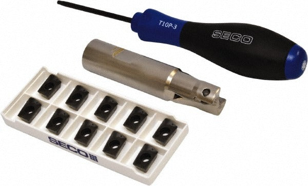 SECO TOOLS Seco 02628260 Indexable Square-shoulder End Mill 3/4 in