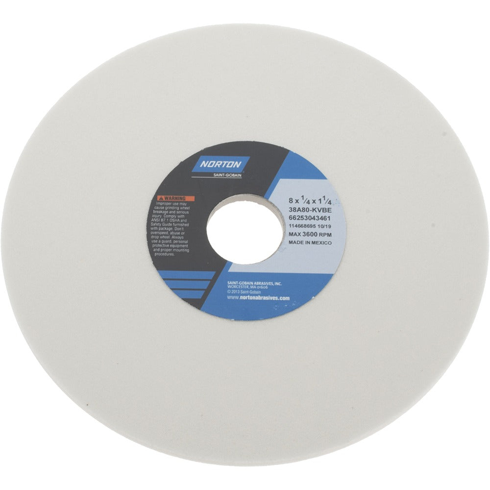 NORTON Norton 66253043461 Surface Grinding Wheel 80 Grit 8 in