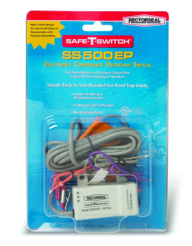 Rectorseal 97693 Safe-T-Switch SS500EP Electronic Condensate Overflow Switch