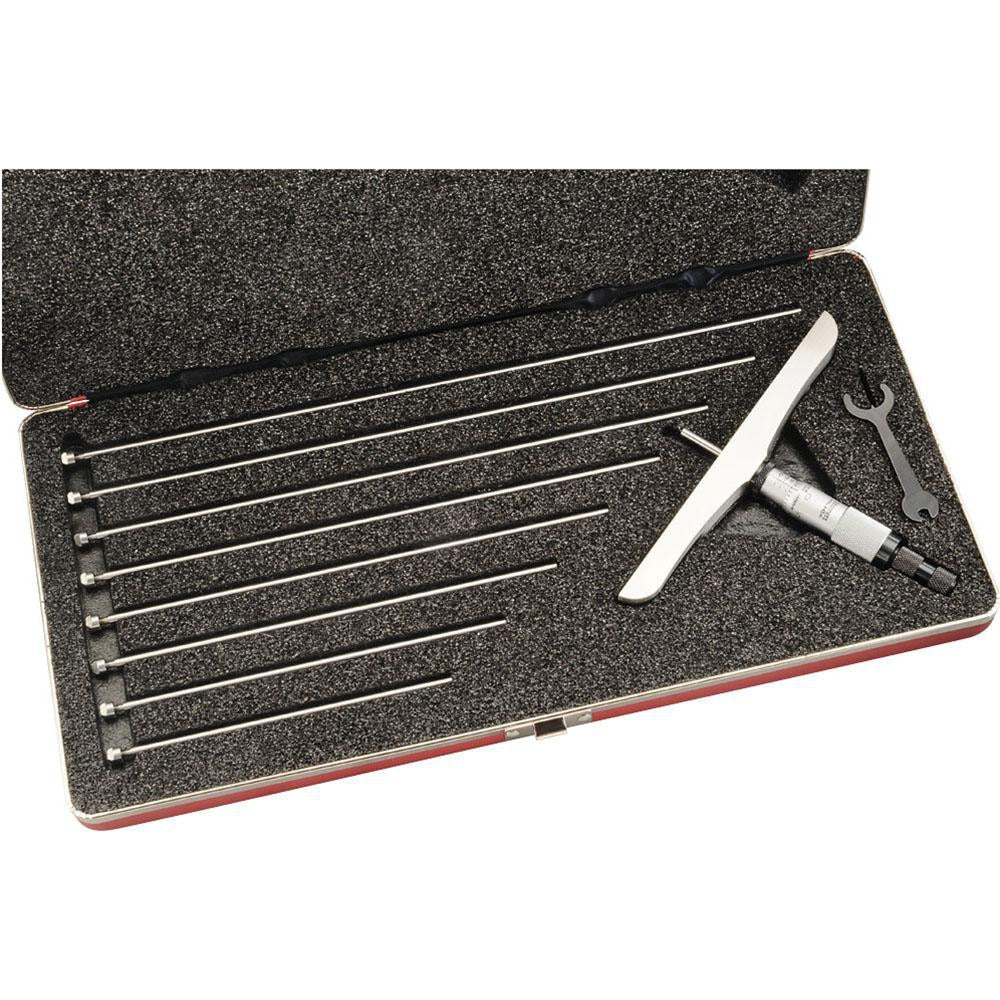 STARRETT Starrett 52252 Mechanical Depth Micrometer 9 Inch 9 Rod
