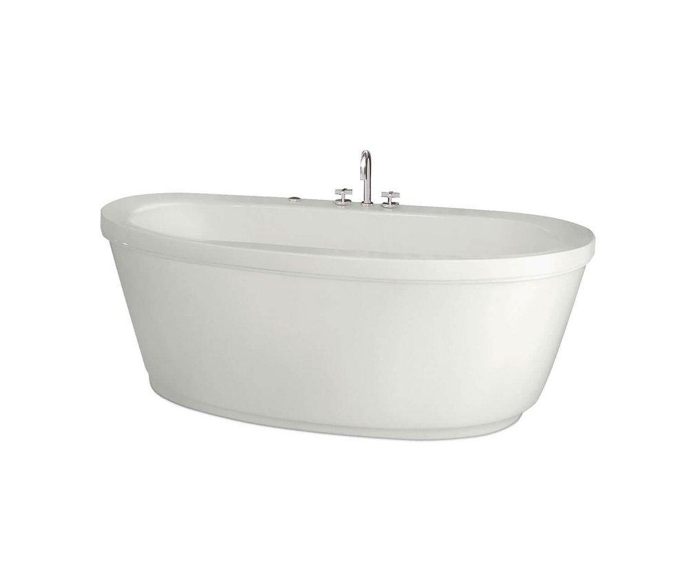 MAAX 105359-000-001 Jazz F 66 x 36 in. Soaker Freestanding Bathtub with Center Drain