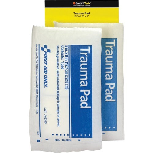 FIRST AID ONLY First Aid Only FAOFAE6024 Sterile Trauma Pad 5x9 in 2pk