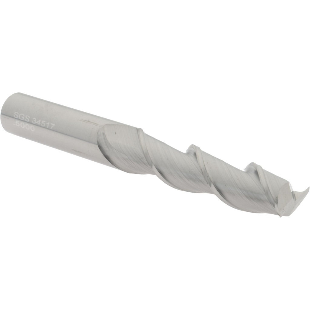 KYOCERA SGS PRECISION TOOLS Sgs 34517 Square End Mill 1/2 in 2 Flute Solid Carbide