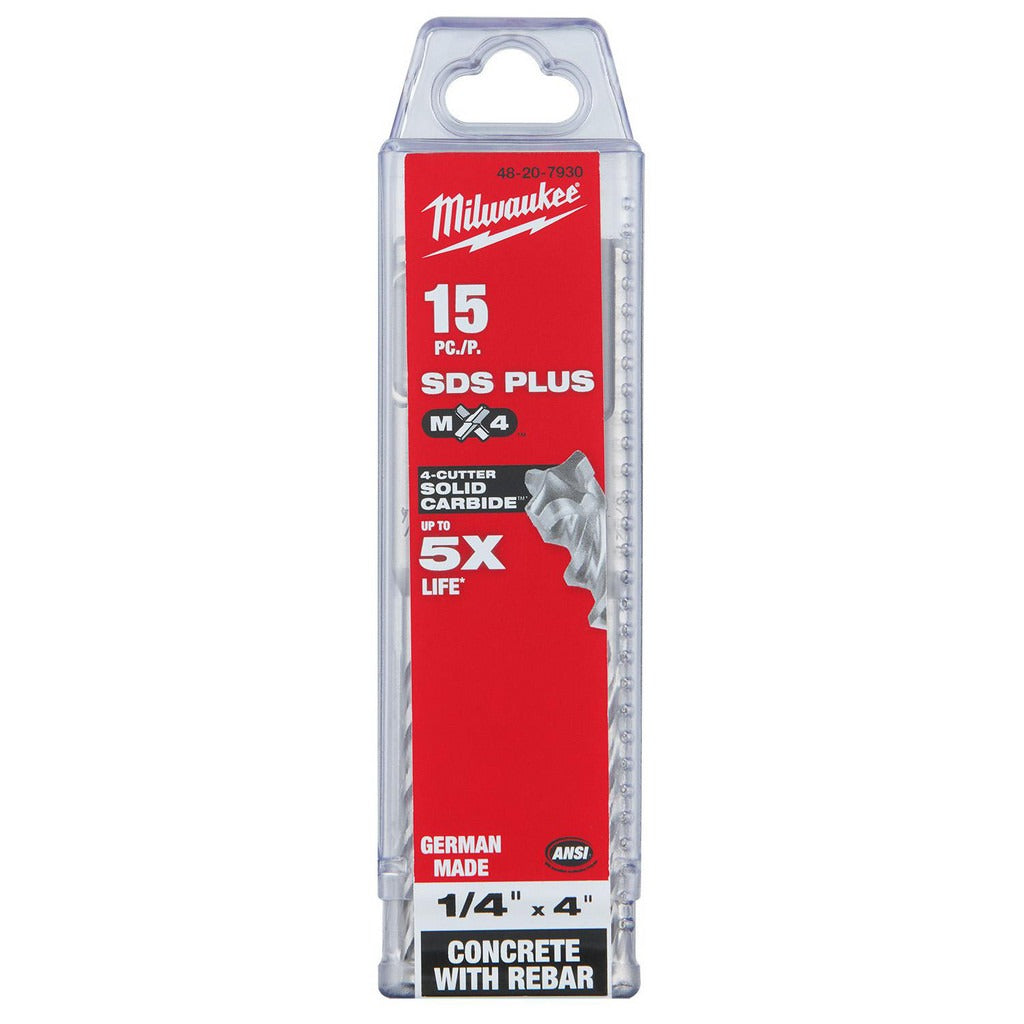 MILWAUKEE Milwaukee Tool 48-20-7930 Sds-plus Carbide Drill Bit 1/4 in