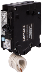 Siemens Q120DF 1-Pole 20A 120V AC Dual Function Arc Fault/Ground Fault (AFCI/GFCI) Circuit Breaker, Plug-On, 10kA