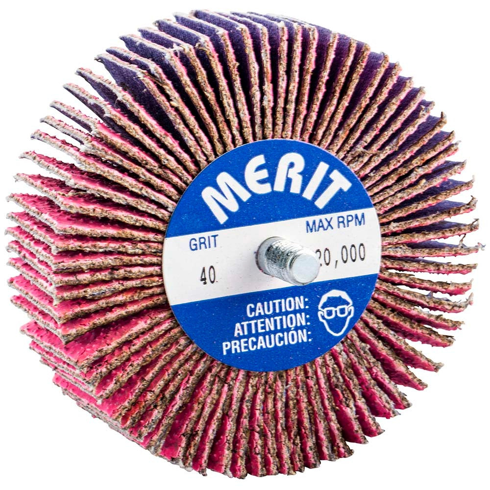 MERIT Merit Abrasives 69957339737 Flap Wheel 40 Grit 3x1 in
