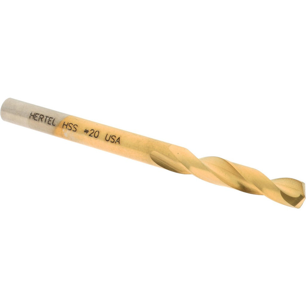 HERTEL Hertel 2387371 Screw Machine Drill Bit #20 135 Deg