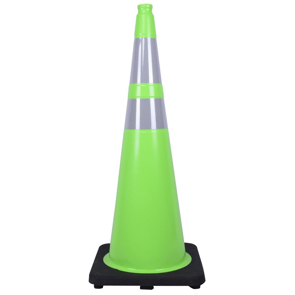 PRO-SAFE Pro-safe DH-NTC-90N2 Rigid Traffic Cone 36 in Lime Pvc