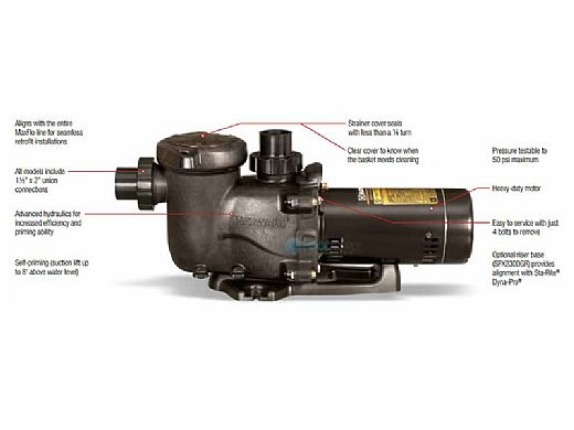 Hayward W3SP2307X10 MaxFlo XL Pump 1HP 115V 230V