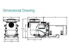 Hayward W3SP2307X10 MaxFlo XL Pump 1HP 115V 230V