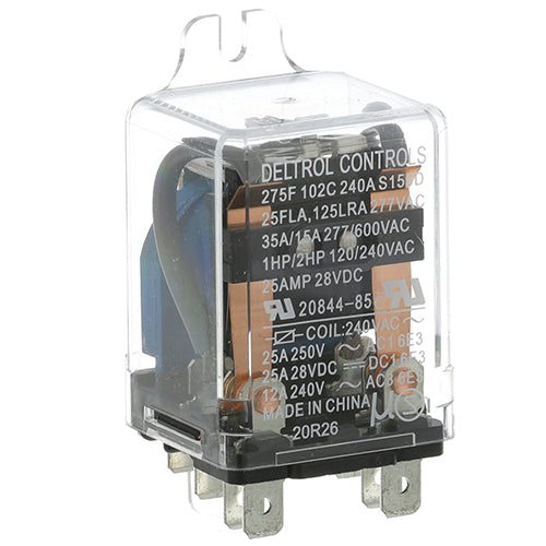 RELAY 220/240 VAC DPDT 30A RES for Hatco 02.01.147