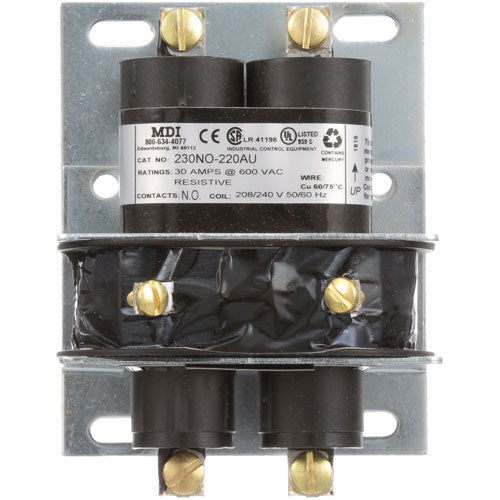 Contactor - 208/240V - 2 Pole - 30A@600VAC for Lincoln 369425